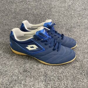Lotto Indoor Soccer Shoes Men's Size 7 Blue Futsal Shoes Gum Sole M2098